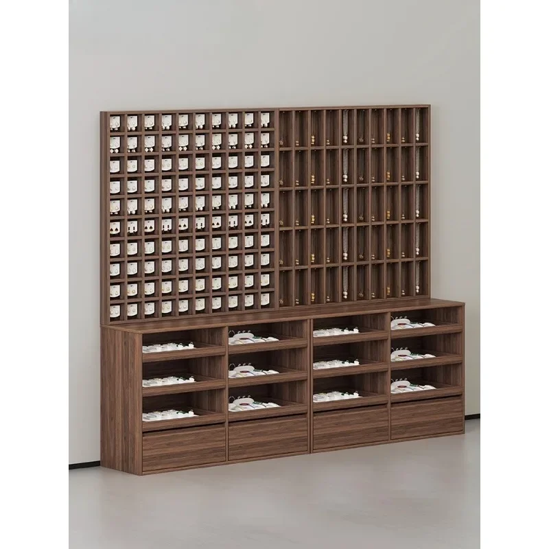 Customized jewelry cabinet Nakajima display table Earrings plaid cabinet Necklace rack Wall display rack Display stand Nakajima