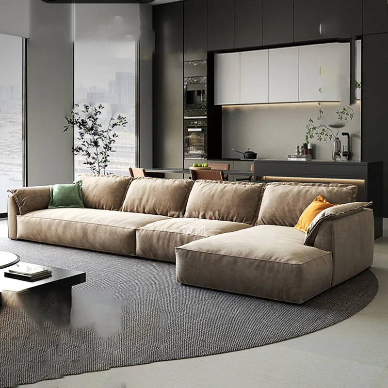 

Nordic Modular Sofa Lounge Modern Design European Puffs Living Room Sofas 3 Seater Creative Recliner Muebles Hogar Furniture