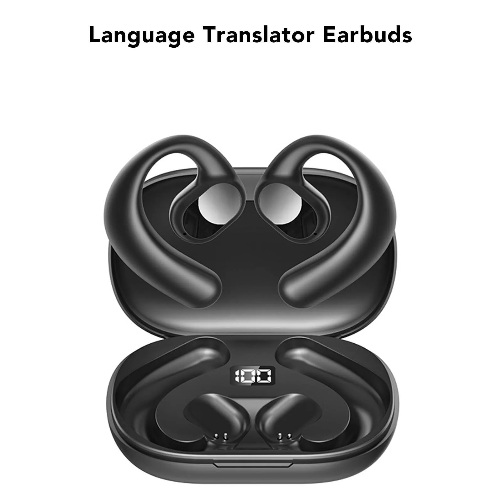 سماعات مترجم اللغة بلوتوث 5.3 سماعات أذن مترجم اللغة GT01 للحد من الضوضاء للسفر للتعلم