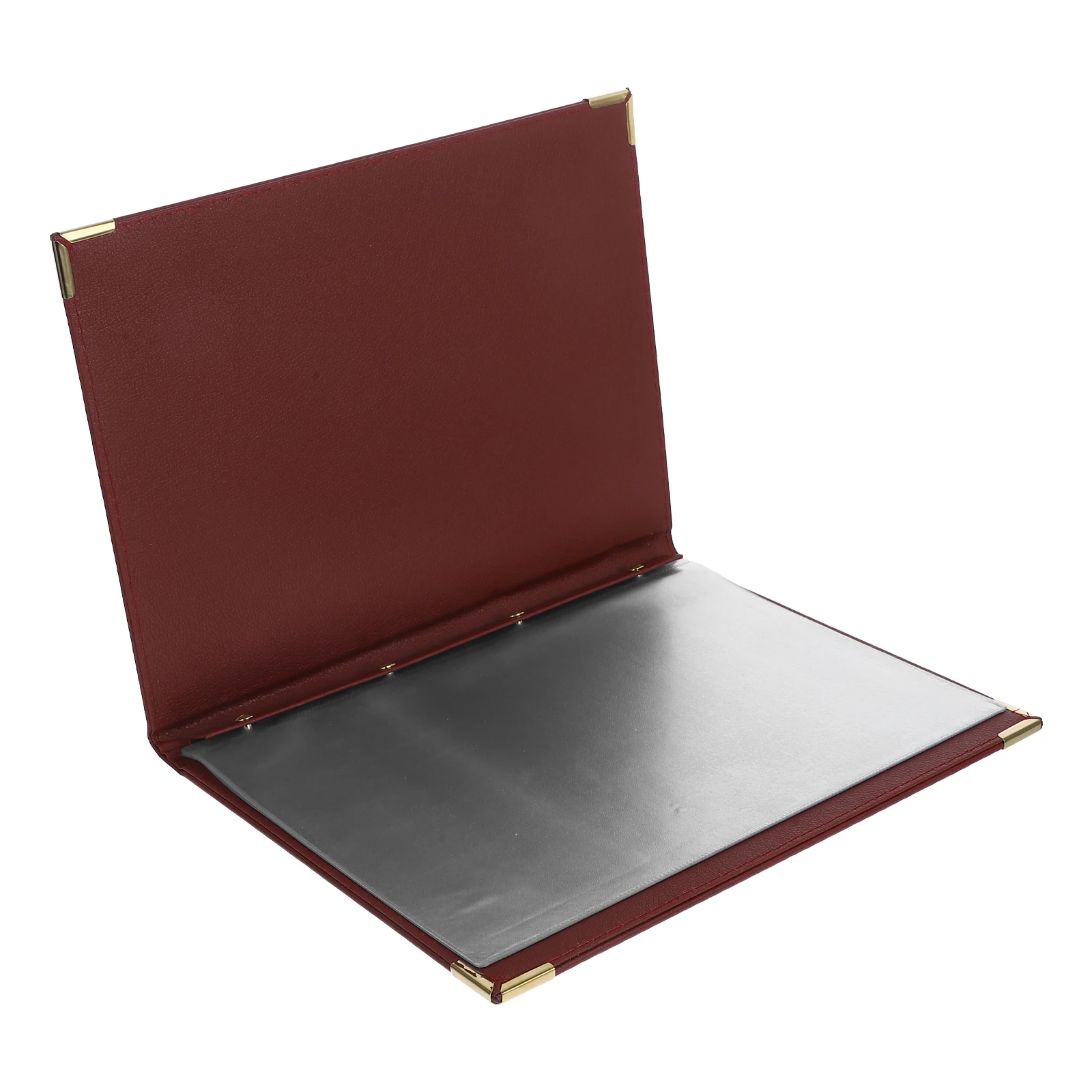 Restaurant Menu Holder with 7 Page Sleeves for Cafe Bar Hotel Waiter Menu Cover Book Binder Protective Menu Protector