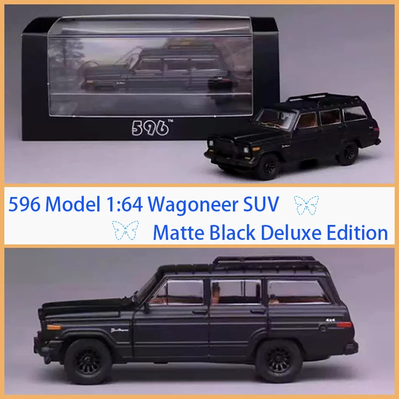 

596 Model Alloy 1:64 Wagoneer SUV Matte Black Deluxe Edition Car Model Classics Adult Souvenir Gift Hobby & Toys