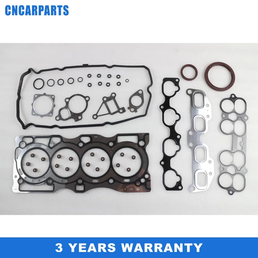 

Cylinder FULL HEAD OVERHAUL ENGINE GASKET Set Fit for NISSAN X-TRAIL T30 2.5L QR25DE 16V CHAIN DRIVE EFI VRS