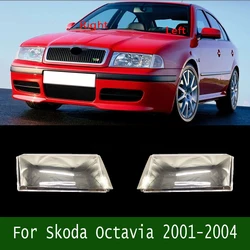 For Skoda Octavia 2001-2004 Headlamp Transparent Cover Lampcover Headlight Shell Lens Replace Original Lampshade Plexiglass