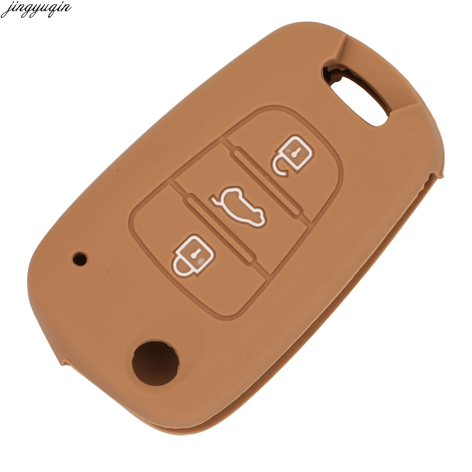 Jingyuqin 3 Buttons Flip Remote Car Key Case Cover For Kia RIO K2 K5 Sportage Sorento Hyundai i30 i35 iX20 iX35 Accent Solaris