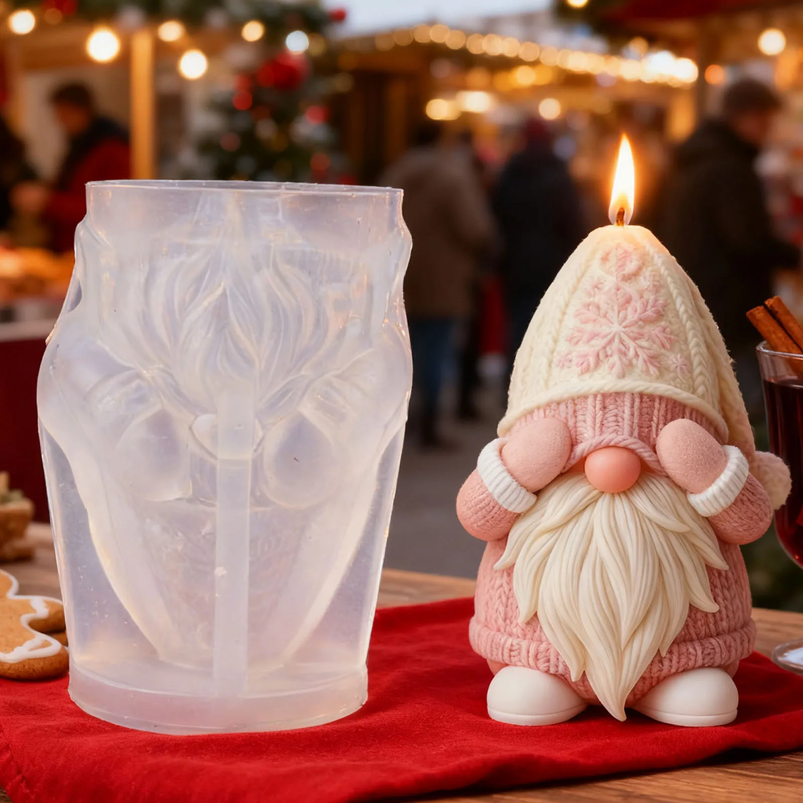 Cute Gnome Candle S…
