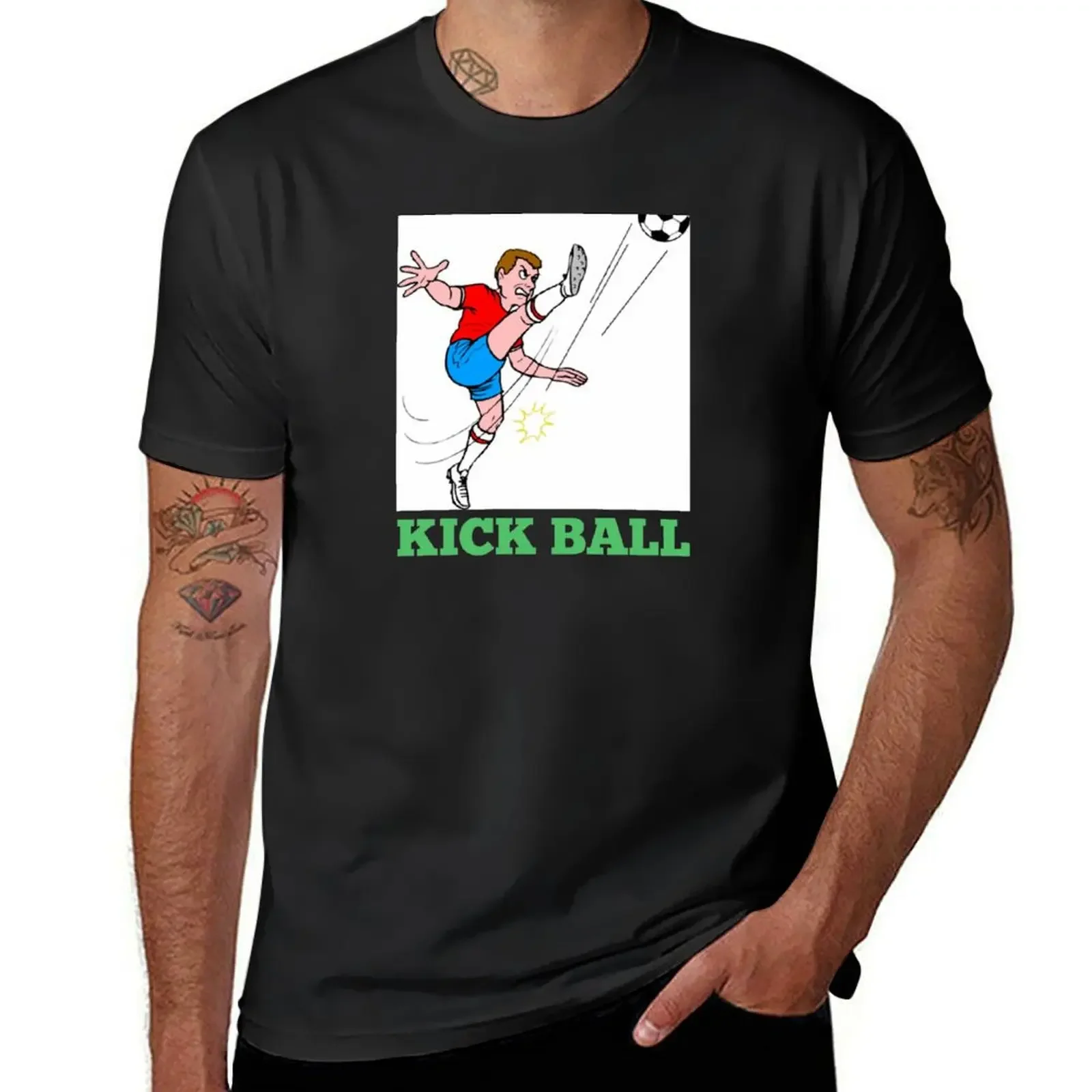 kick ball T-Shirt shirts graphic tees customizeds heavy weight t shirts for men