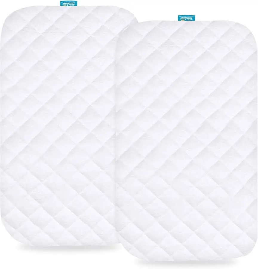 

Waterproof Bassinet Mattress Pad Co er Compatible with Baby Delight Beside Me Dreamer Bassinet, 2 Pack, Ultra Soft Surface, Brea