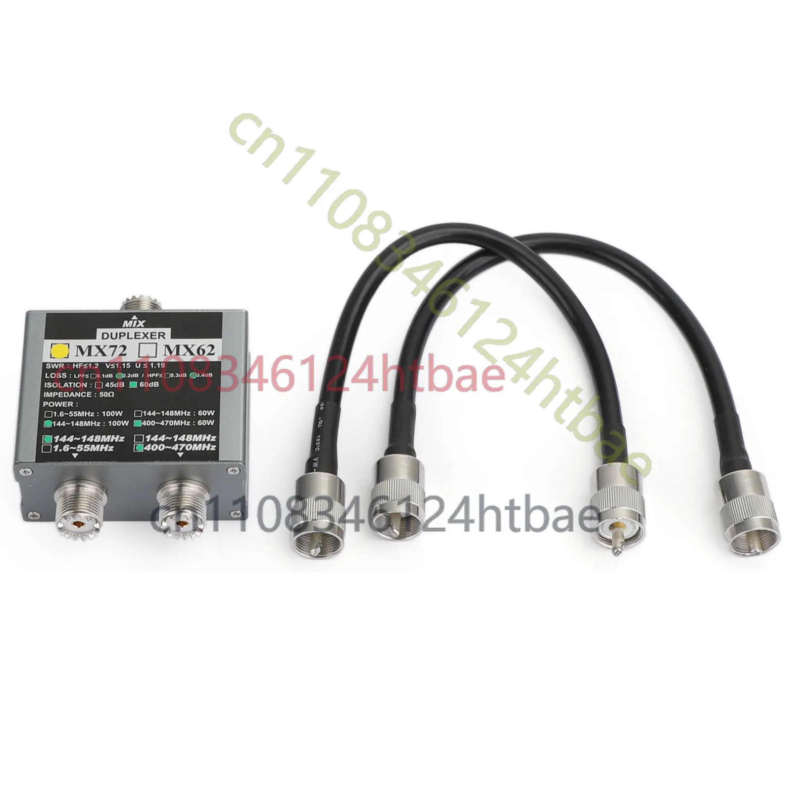 Antenna Duplexer MX72 60dB VHF& UHF Duplexer Different Frequency Linear Combiner