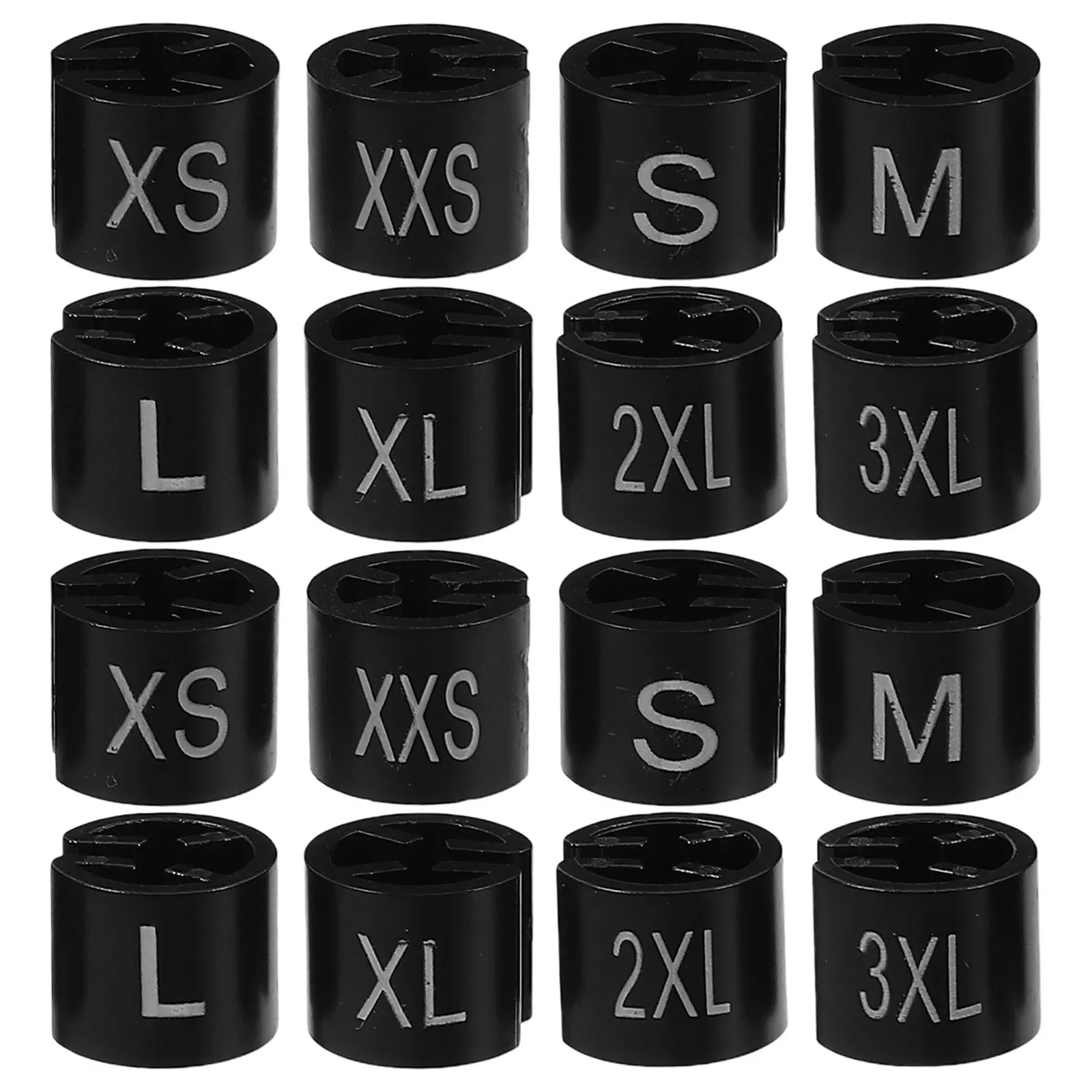 400Pcs Colored Hanger Size Markers Plastic Sale Tags for Pants Racks Shoe Racks Clothes Organizers Garment Labeling Assortment