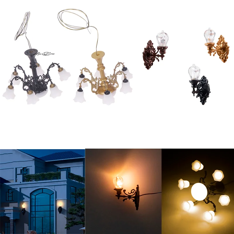 

1Pc Mini LED Ceiling Wall Desk Lamp For Dollhouse Furniture Toy - Bright Miniature Lighting Home Decor