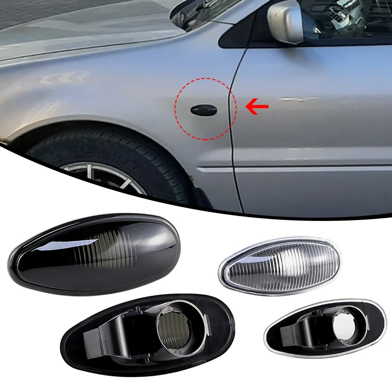 2Pcs OEM#MR522027 For Mitsubishi Pajero Shogun 3 Sport K9 Galant Outlander Lancer Side Marker Light Turn Lamp Cover without bulb