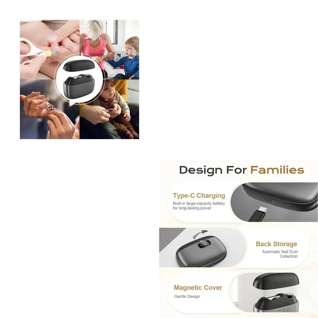 

Гигиеническая структура для ухода за ноготками, двойная функция, секатор, полировщик, контейнер для хранения с приводом от USB,