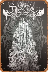 Dethklok - 2007 poster Atlanta, GA Center Stage Retro Metal Tin Vintage Sign 12 X 8 Inch Wall Decor