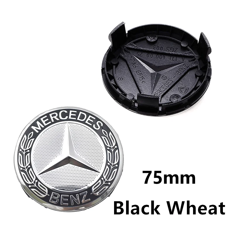 40pcs 75mm Car Wheel Center Caps Hub Caps For Mercedes Benz A B C E S GLA GLB GLC GLE GLS GLK CLS ML GL R W205 W213 Accessories