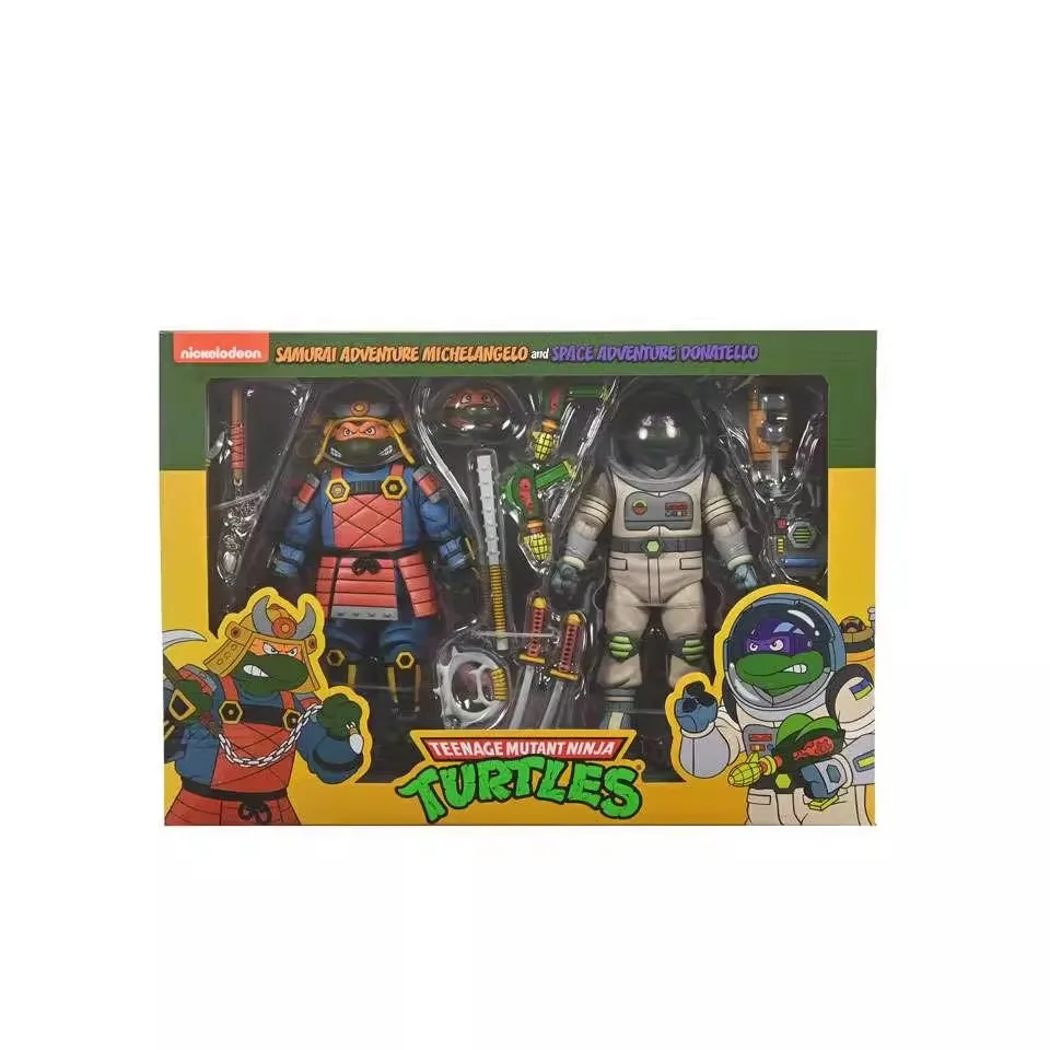 

NECA Teenage Mutant Ninja Turtles TMNT Warrior Turtle Space Turtle Classic Colors Version 7-Inch 2pk Scale Action Figure