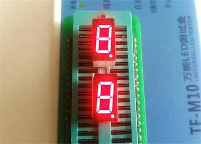 10pcs 0.36 Inch 10Pins 3161AS 3161BS 1 Bit Digit 7 Segment Red LED Digital Display Digitron Common Anode Cathode C-C C-A