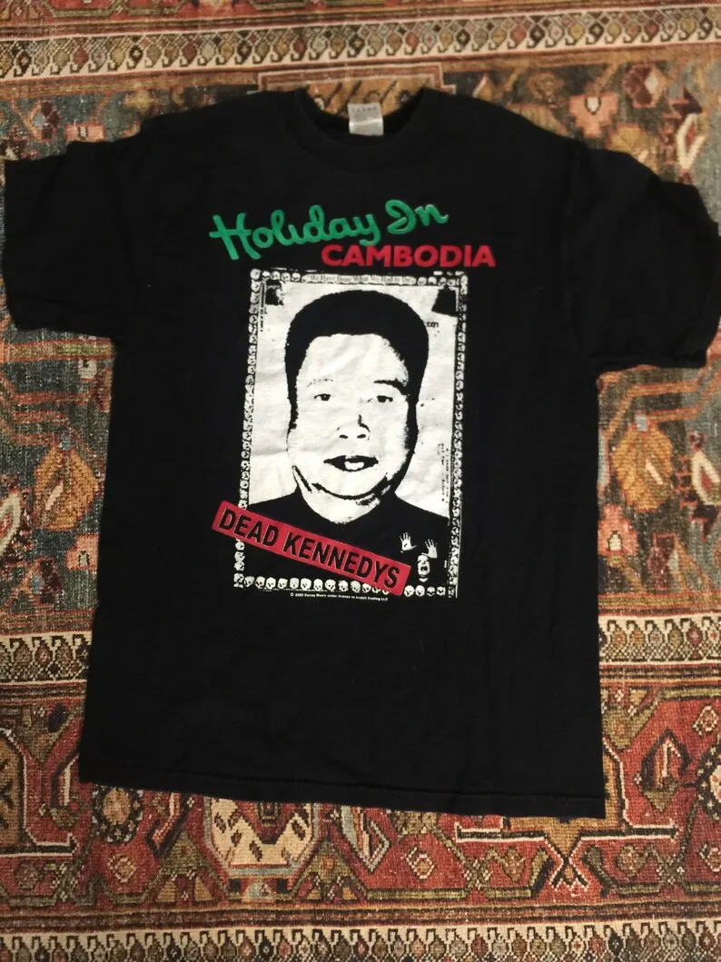 Frequency Kennedile-T-shirt manches longues ou courtes, vintage, vacances au Cambodge, Pol Pot
