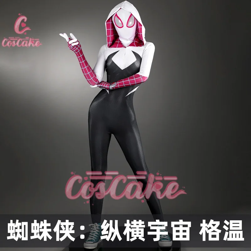 Halloween Spider Gwen Stacy Cosplay Costumes for Women Jumpsuits for Party Spider Girls Bodysuit