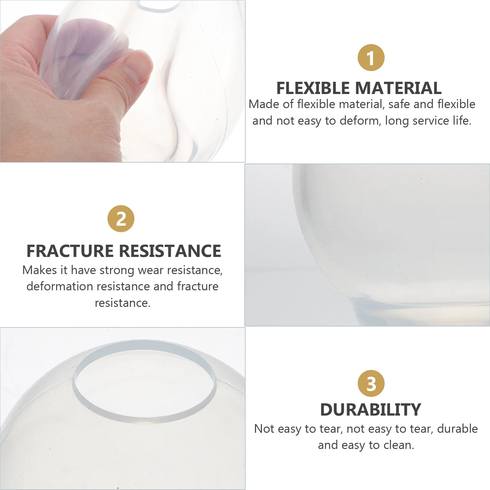 

6Pcs Crystal Ball Silicone Molds Flexible DIY Craft Mold Sphere Decor Accessory Creative Crafting Tool for Handmade Ornament