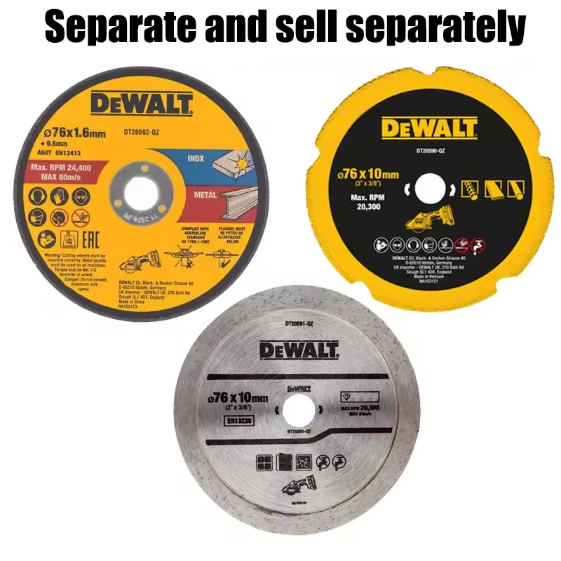 DEWALT DT20590 DT20591 DT20592 Circular Saw Blade Cutting Wheel Multifunctional Cutting Sell Separately Power Tool Accessories