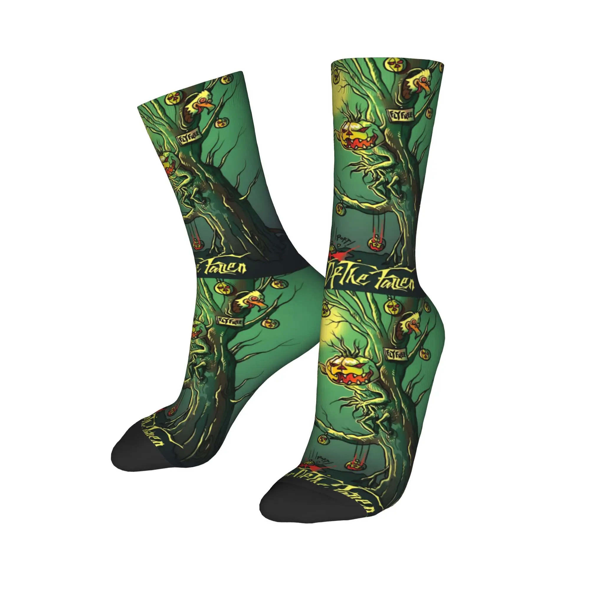 Calzini eleganti da uomo alla moda personalizzati Rock Band Heavy Metal H-Helloweenes Poster Calzini unisex caldi e traspiranti con stampa 3D