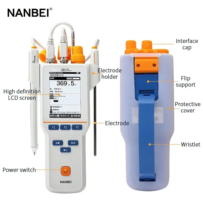 Portable Digital Ph Conductivity Ion Ec Do Tds Tester Multiparameter Water Quality Meter