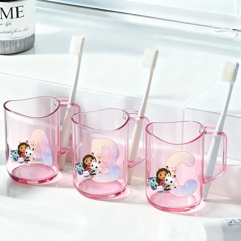 

Gabby Dollhouse Water Cup Girl Tooth Brushing Cups Anime Kawaii Cat Children Toothbrush Toothpaste Cups Rinse Cup Birthday Gift