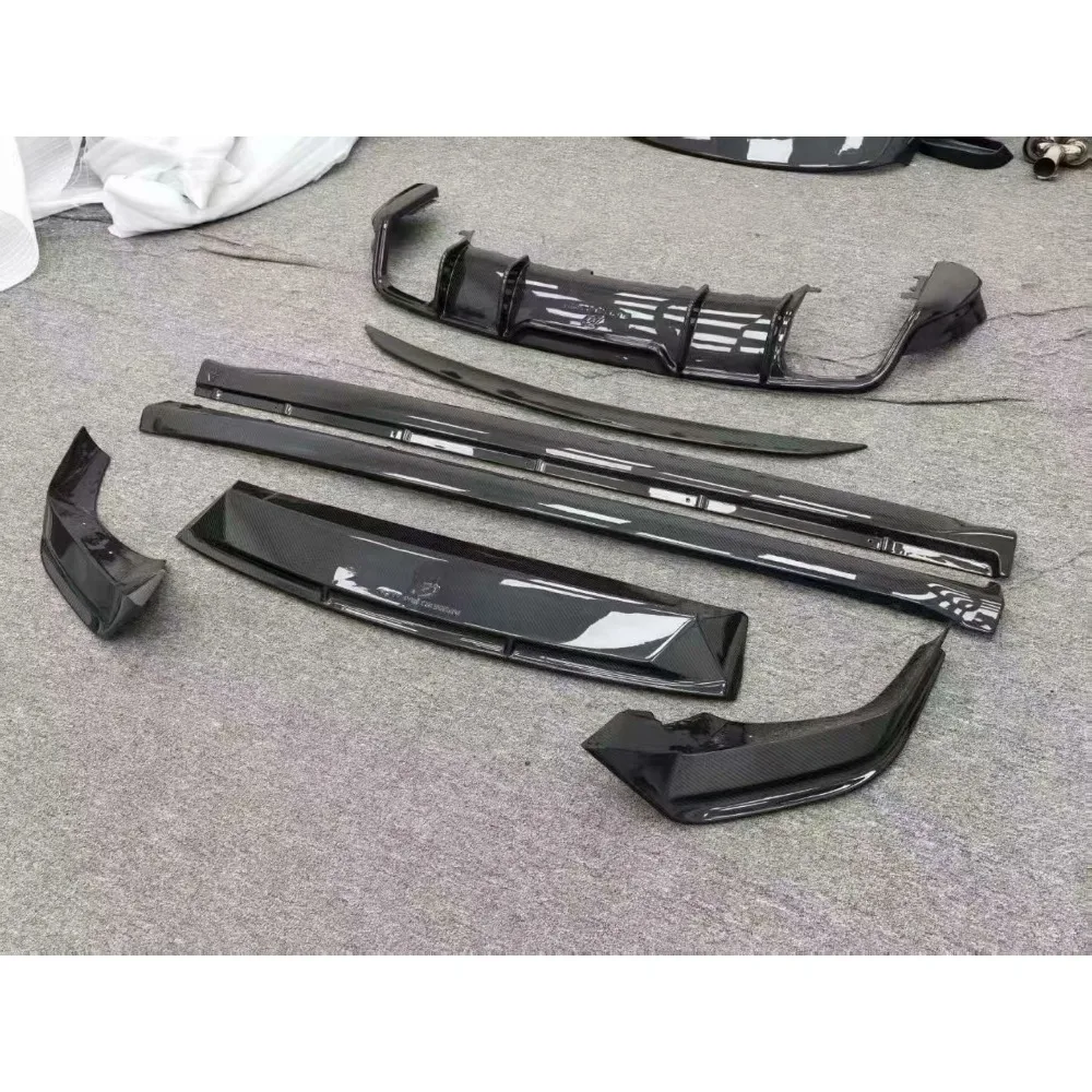 Car body Front lip rear Lip Side Skirt For Porsche Cayenne 9YA 2024-2026 modified Carbon Fiber Front shovel Surround  body kit