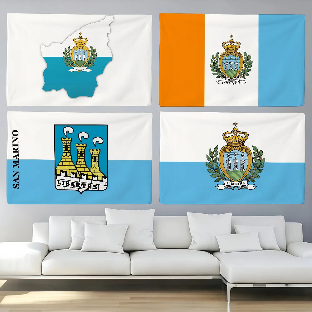 Nation San Marino flag For Bedroom Living Bar Garden Outdoor Active  Decoration Background And Concert