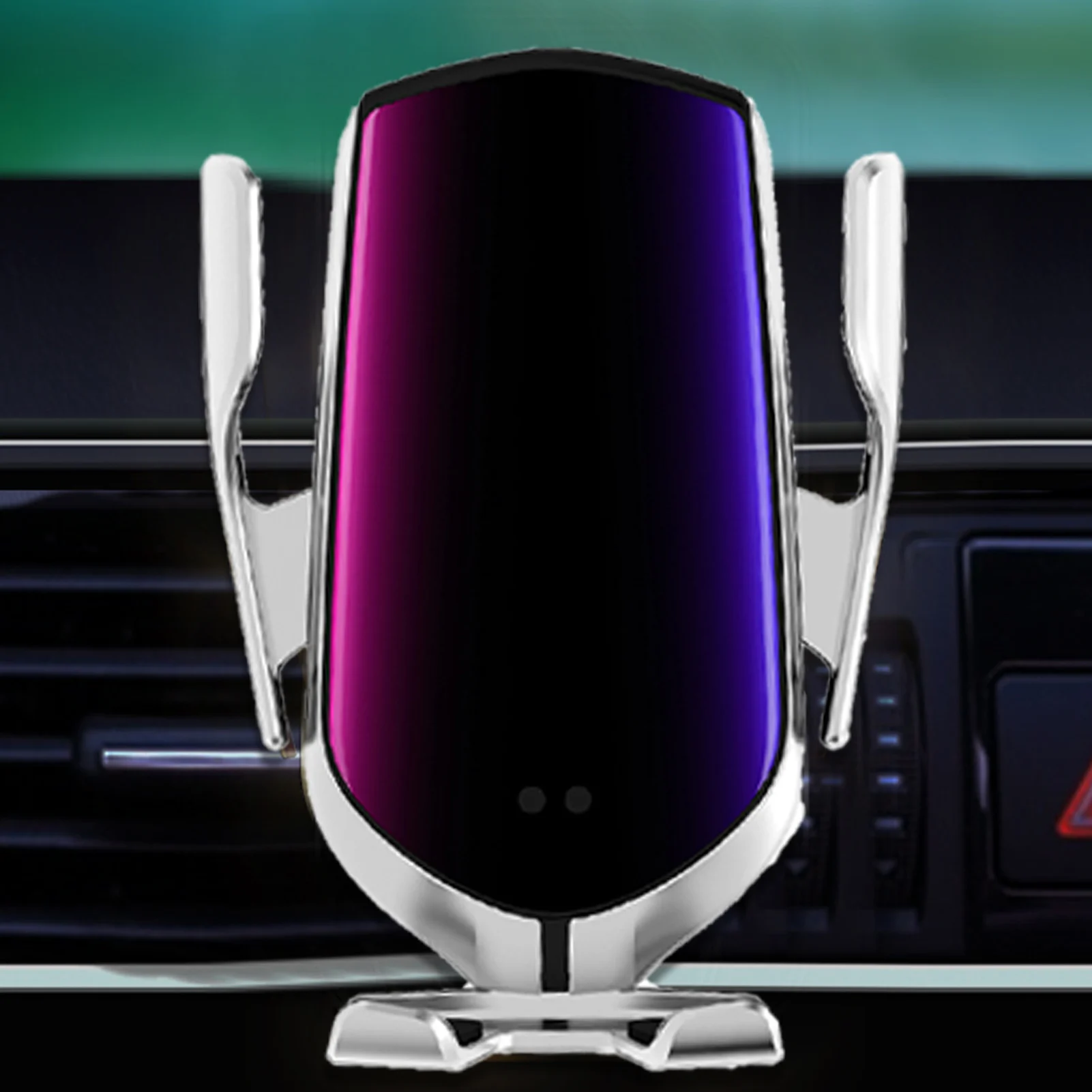 Car Wireless Charger Fast Charging Air Vent Car Phone Mount Auto-Clamping 360 Degree Rotating Phone Bracket Stand