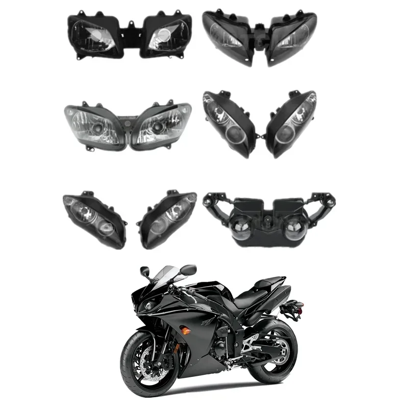 

Запчасти для мотоциклов Yamaha YZFR1 YZF R1 1998-2011 2010 аксессуары передняя фара в сборе