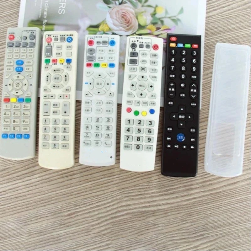 1Pcs Home Remote Protective Case Remote Storage Shell Controller Sleeve Clear Silicone TV Remote Control Cover