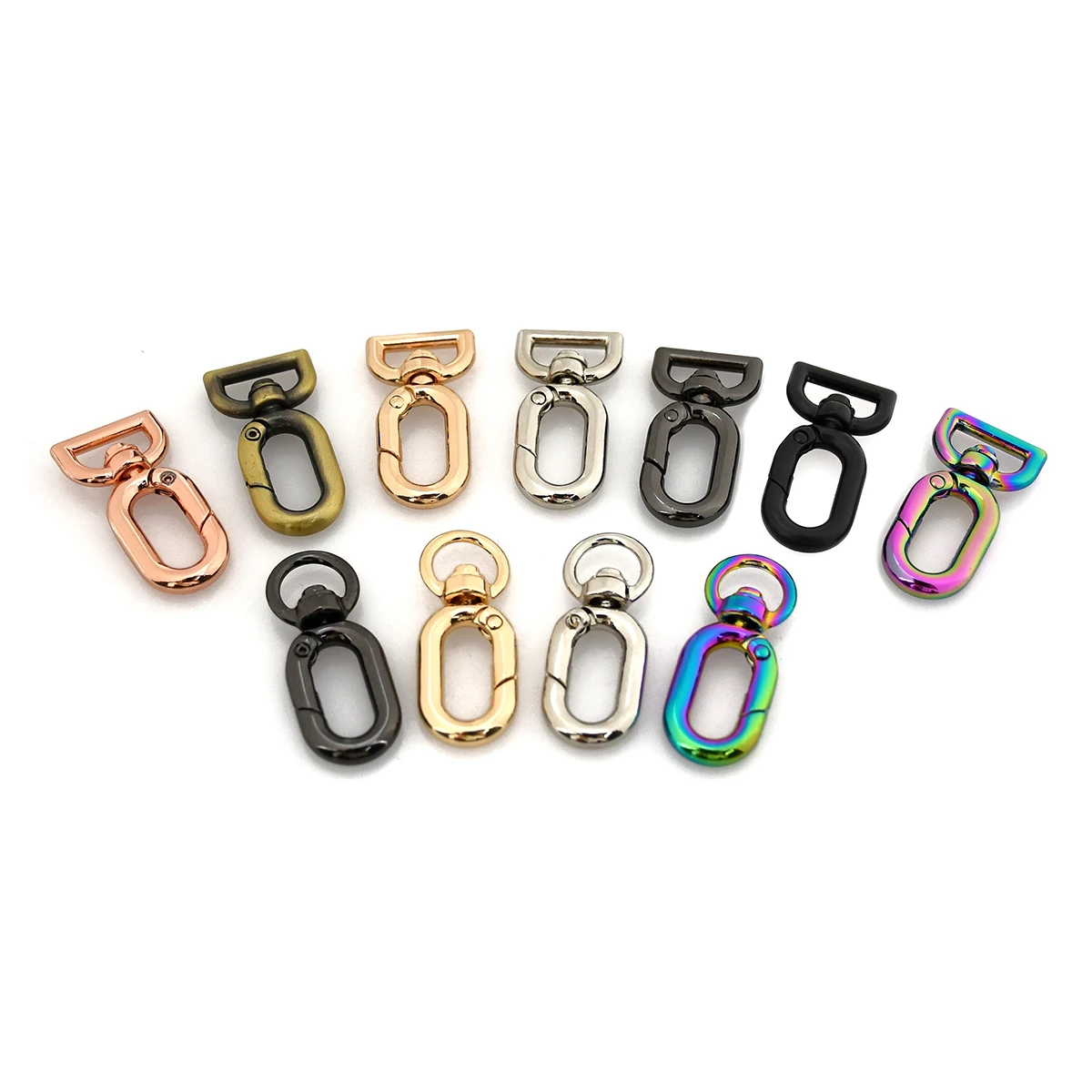 1pcs Metal Snap Hook Fashion Hang Buckle for Webbing Leather Craft Bag Strap Belt Garment Luggage DIY Accessory 10mm