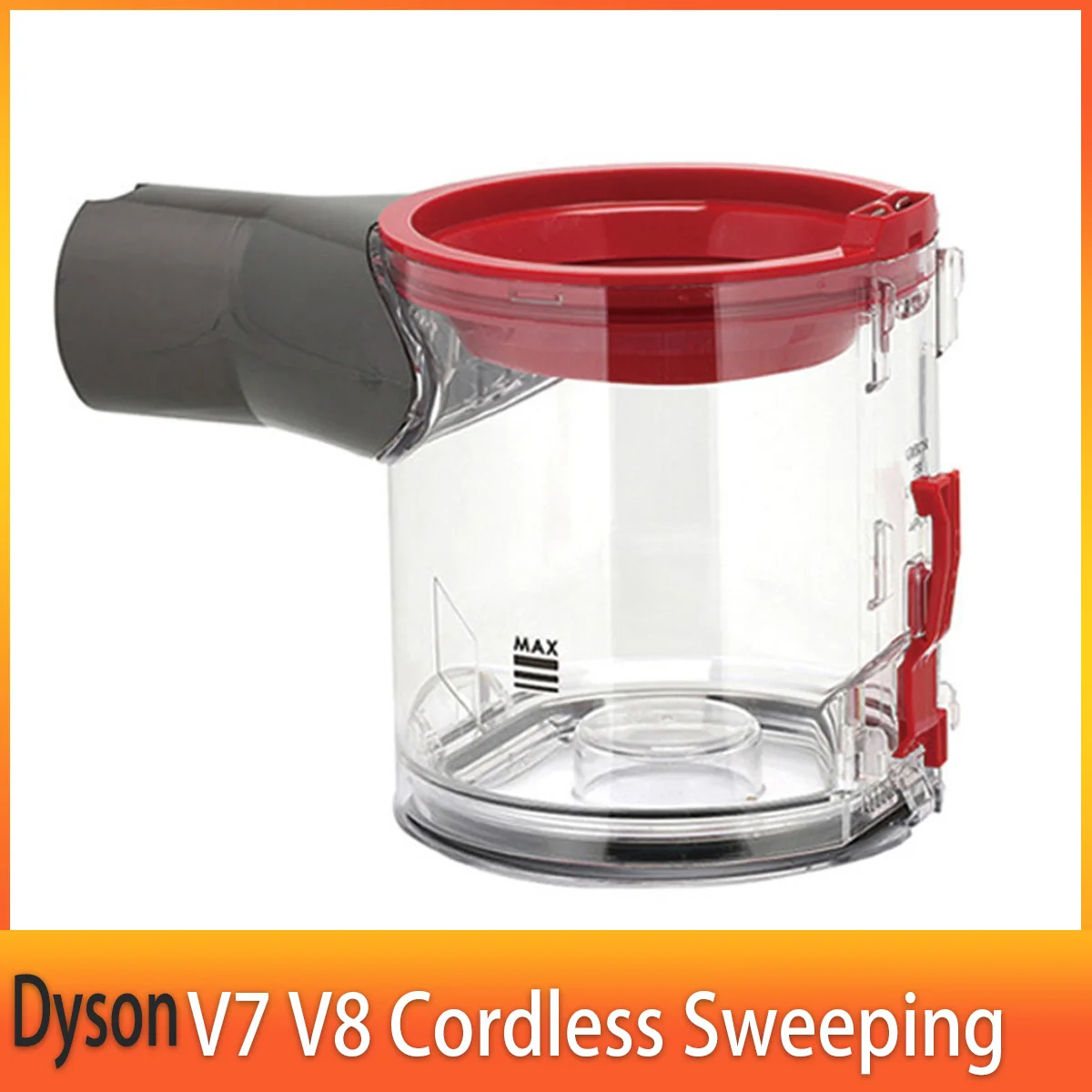 Dust Bin Container For Dyson V7 V8 Cordless Sweeping Vacuum Cleaner Dust Bin Canister Replacement Dust Bucket Parts 967699-01