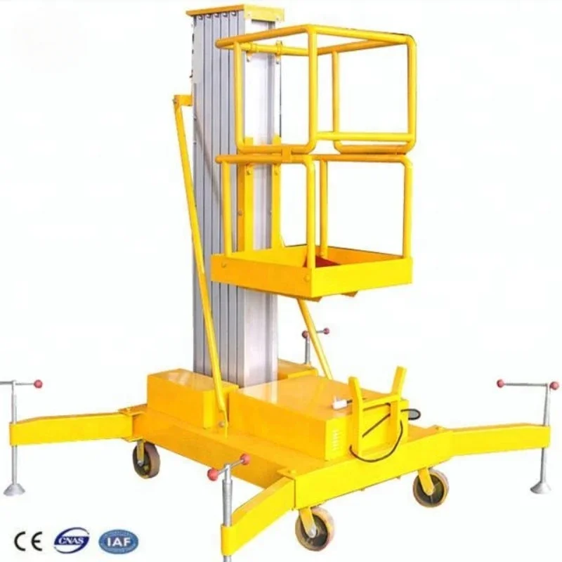 Accept custom electric vertical telescopic one-person lift Mini household hydraulic lift