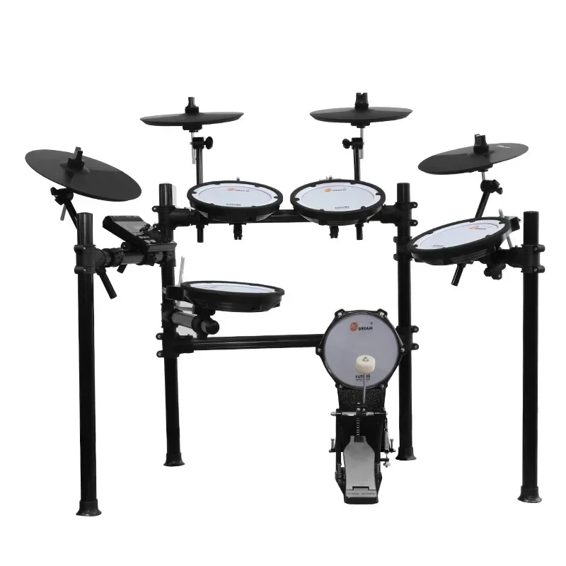 New Five Drums Three/Four Cymbals Professional Mesh Head Electronic Drum Set