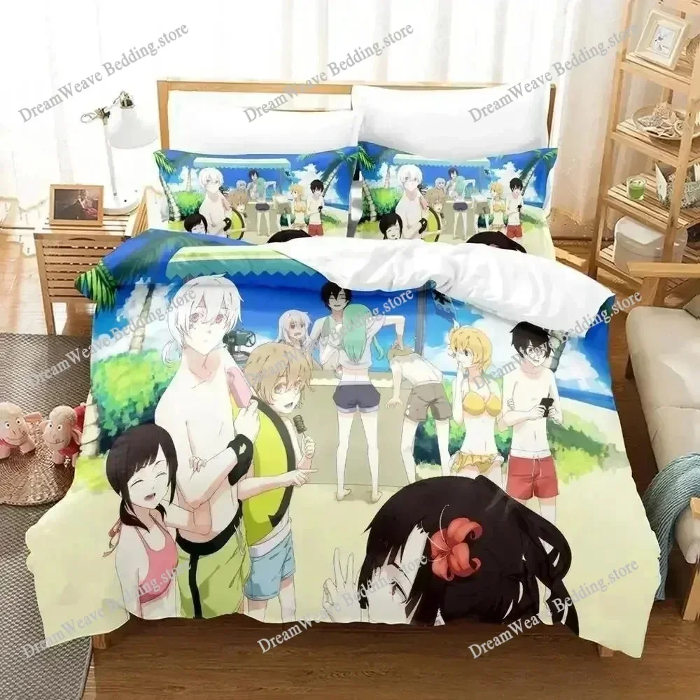 Kagerou Project Bedding Set Single Twin Full Queen King Size Bed Set Adult Kid Bedroom Duvet Cover Sets 3D Anime Bed Sheet Set51