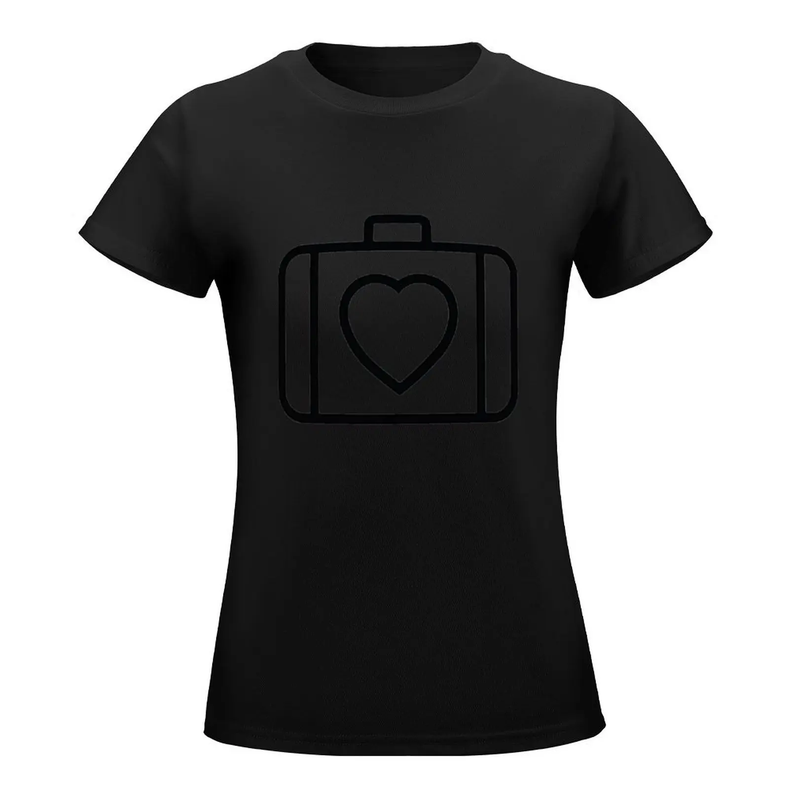 U2 Inspired Heart in Suitcase T-Shirt animal print customs quick-drying vintage cropped t shirts for Women