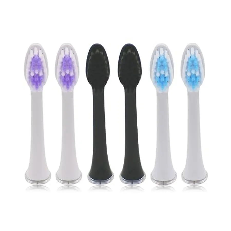 

Toothbrush Heads Replacement for Jetwave Sonic Edge Toothbrush, with Head Cover 6 PCS