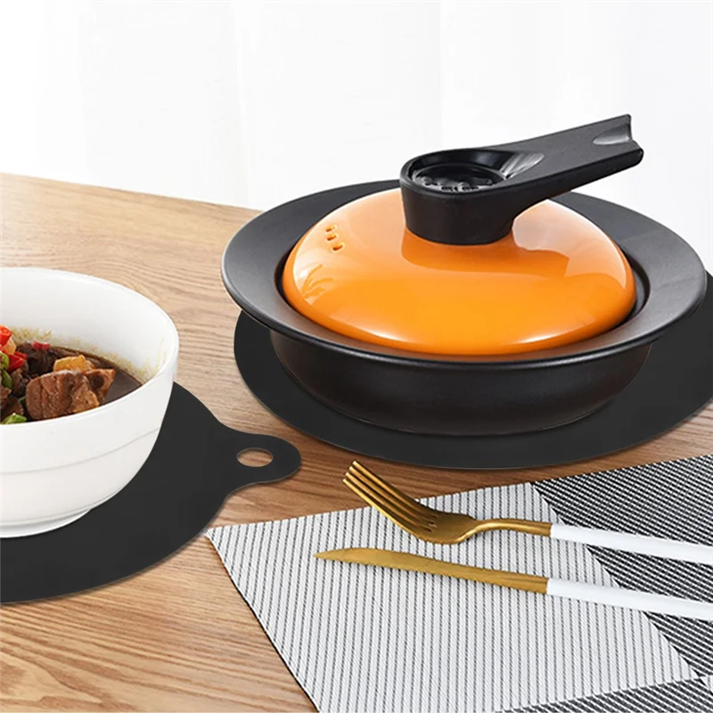 

B28C-18 Pcs Induction Cooktop Mat Protector Nonslip Silicone Heat Insulation Pad Cook Top Cover Reusable Heat Insulated Mat