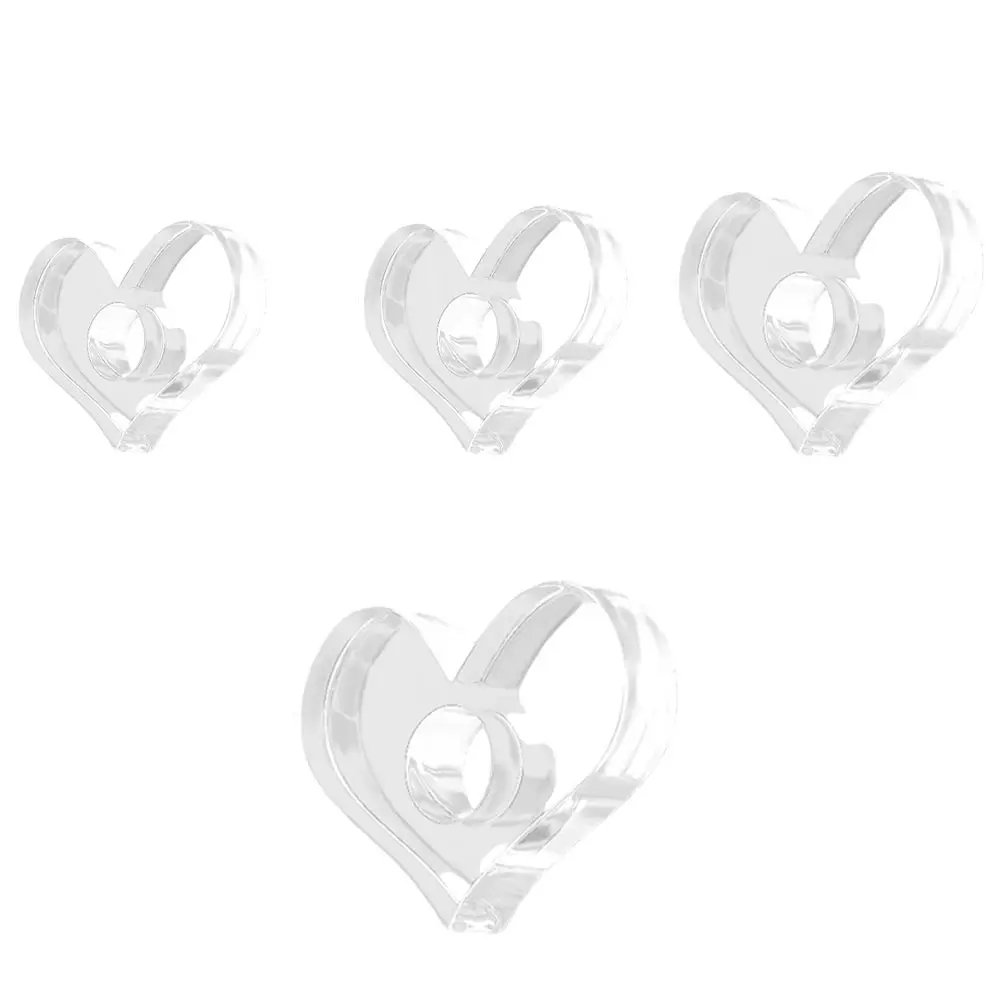 

4pcs Acrylic Thumb Book Support Portable Reading Ring Accessories Transparent Bookmark Book Page Holder For Teachers