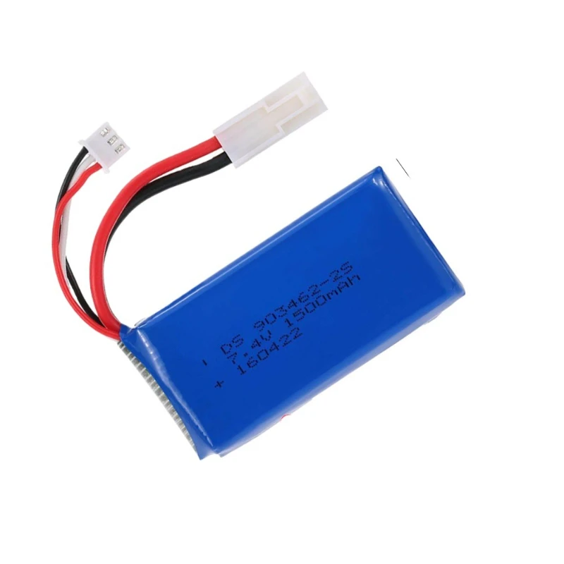 For RC Model Aircraft Battery Ship Model Gun Model Unmanned Aerial Vehicle 1500mAh 903462 2S 7.4V Lithium Battery