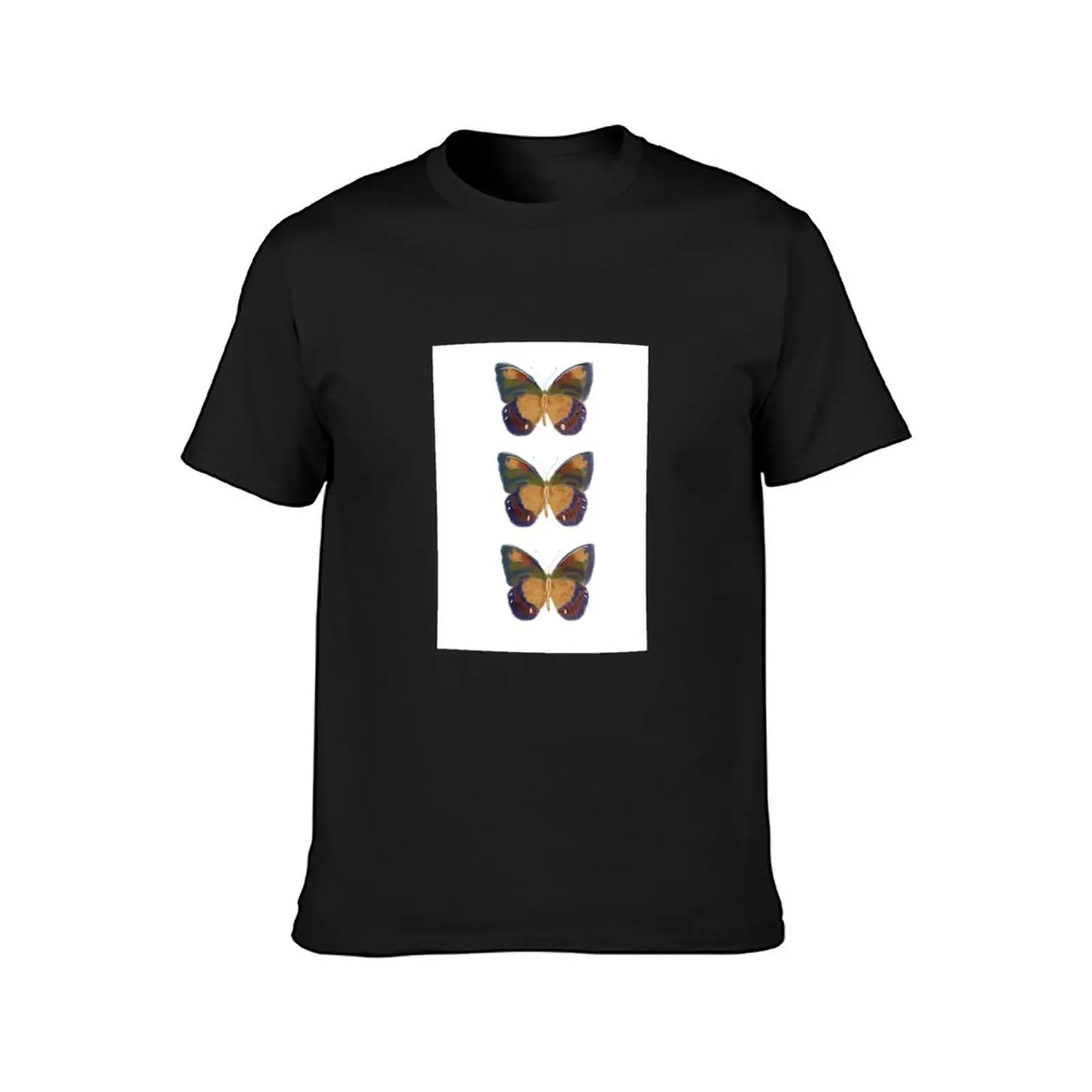 Trio of Watercolour butterflies T-Shirt korean fashion quick drying t shirt for men