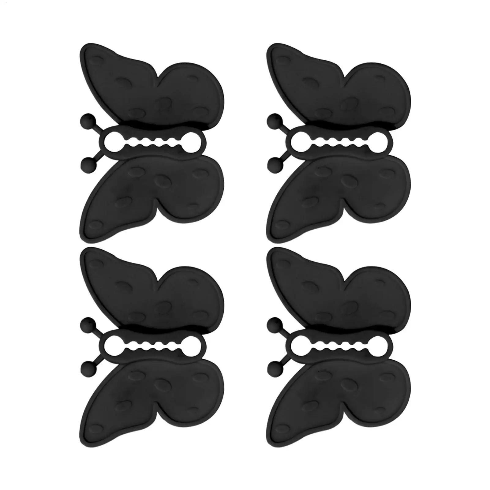 Car Door Shock Absorber Pads Butterfly Anti-Collision Flexible 4 Piece Car Door Strike Protector Set For SUV RV Sedan Pickup Van