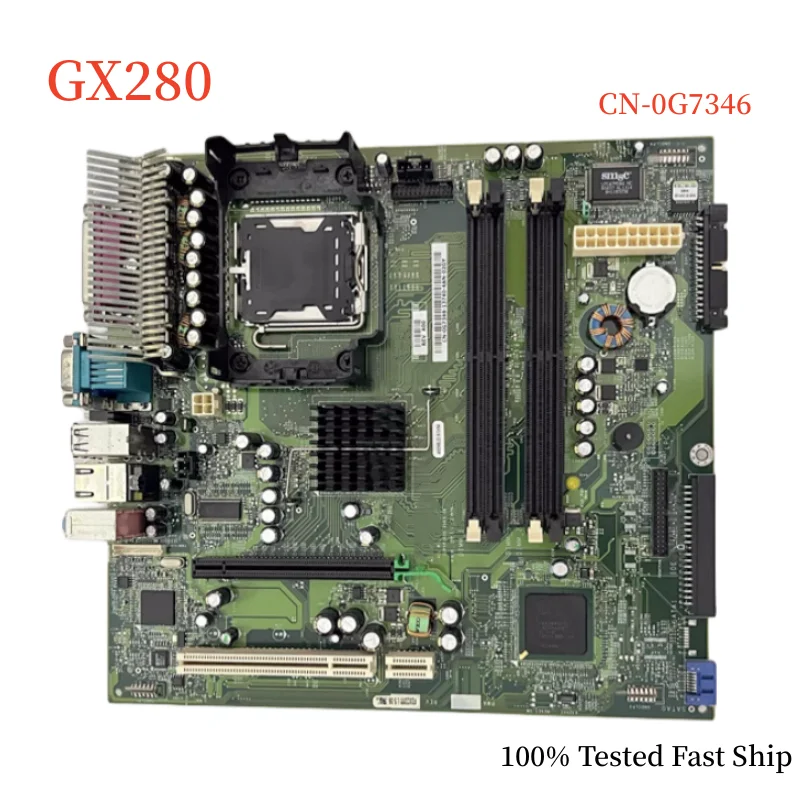 

CN-0G7346 For Dell Optiplex GX280 Motherboard 0G7346 G7346 LGA775 DDR2 Mainboard 100% Tested Fast Ship