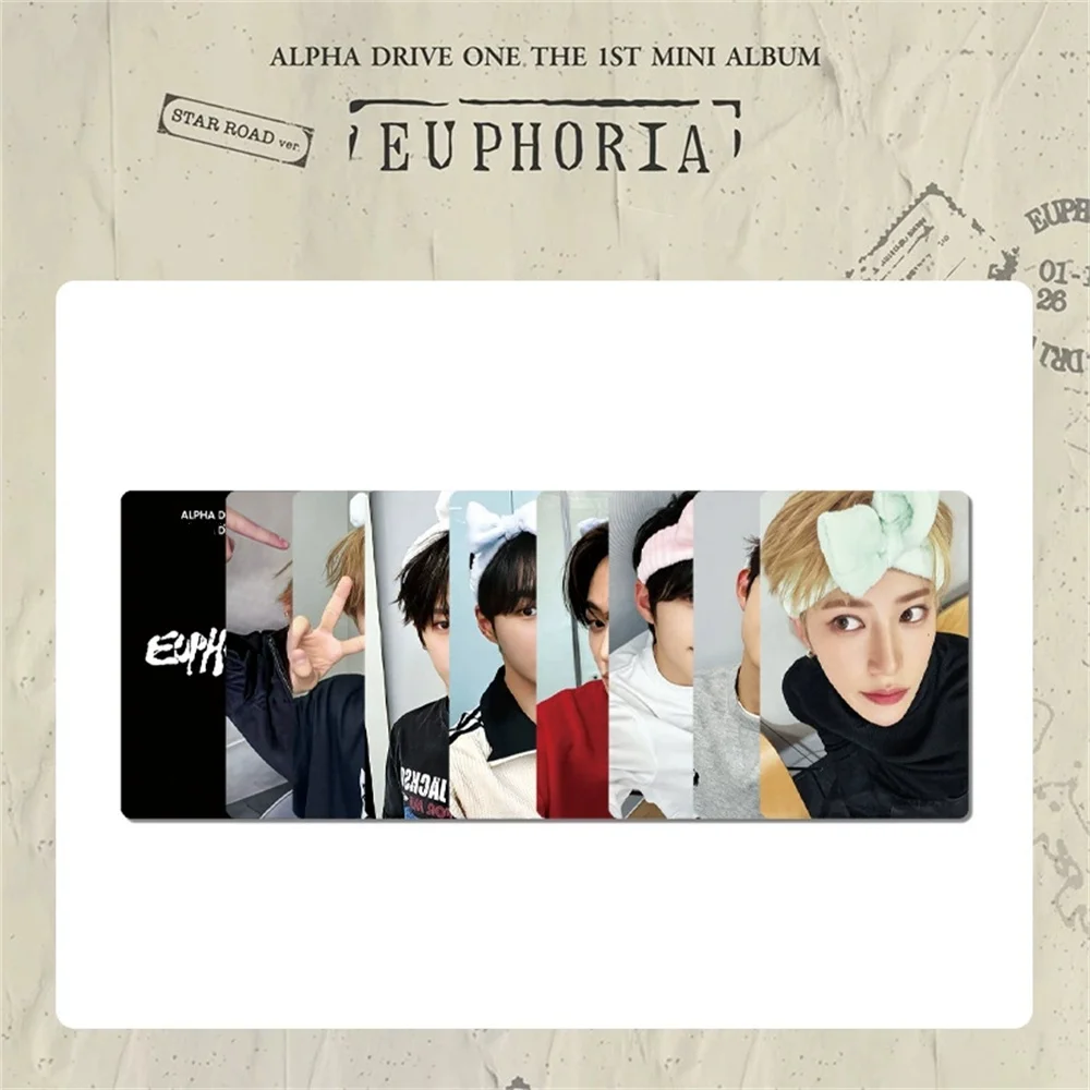 8/32 pièces/ensemble ALPHA DRIVE ONE EUPHORIA Album Version Standard Photocards Brillantes Lee Sangwon Zhou Anxin Leo ALD1 Cartes Selfie Tendance