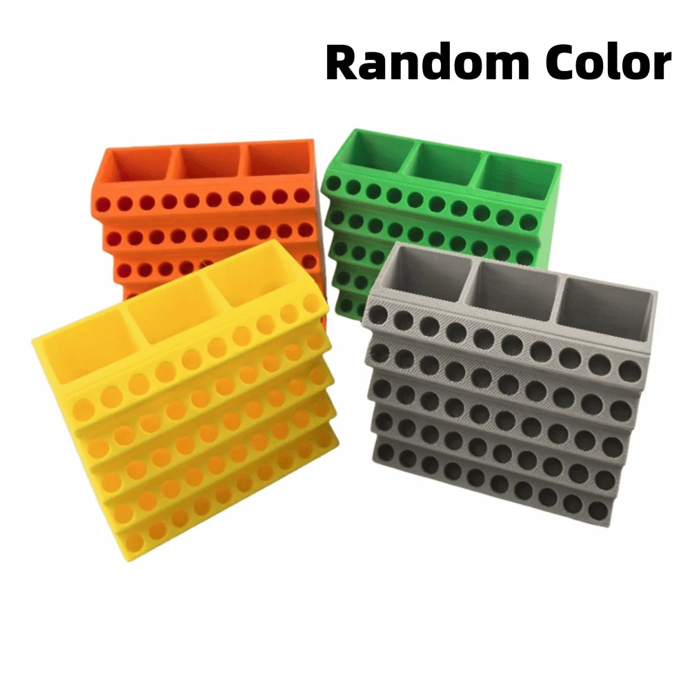 1PC Drill Case 50 Holes Screwdriver Bit Holder Plastic Save Space Drill Bits Organizer Easy Storage Bit Storage Tool Storage