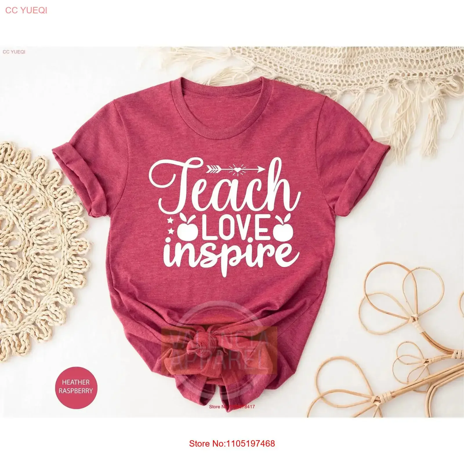 

Футболка Teach Love Inspire для учителей дошкольной школы с аутизмом и круглым вырезом, новая милая винтажная стираная повседневная эластичная дизайнерская одежда для дома