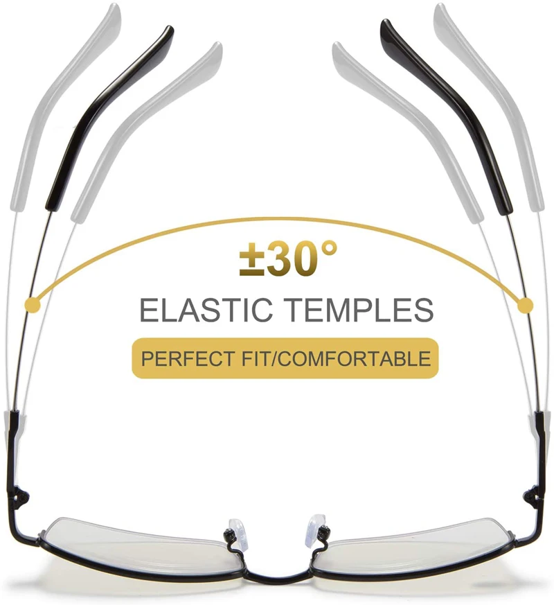 Speicher Titan legierung Sonnen übergang photo chrome progressive Lesebrille Männer Anti-Blaulicht multifokale Presbyopie Brille – Detail 7