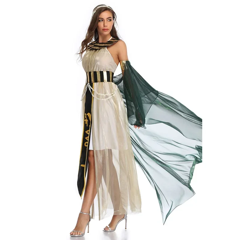 Halloween altes Ägypten ägyptisches Pharao Kostüm für Männer König Cleopatra Königin Cosplay Karneval Party mittelalter liches Paar Party kleid